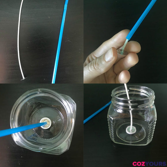 The Easiest Way to Put Your Wicks to the Bottom of Jars!