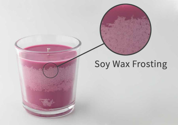 how to prevent frosting on soy candles