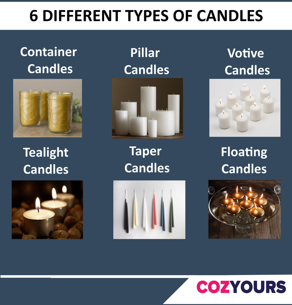 Complete Multipurpose Taper Candle Molds with Wicks, Stickers, and