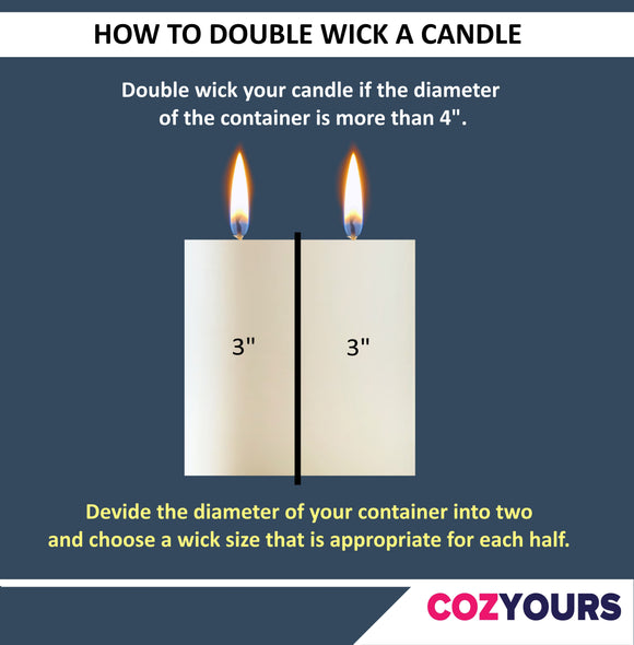 how to double wick a candle