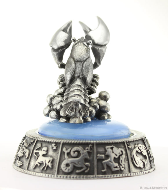 Stunning Pewter Cancer Zodiac Figurine: A Timeless Symbol of Emotion and Intuition