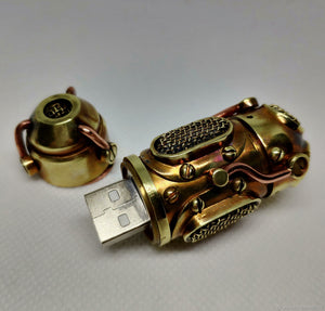 Steampunk-Style USB flash drive "Triple"